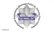 Zdjęcie przedstawiające odznakę policyjną, a na niej napis: czy wiesz, że...