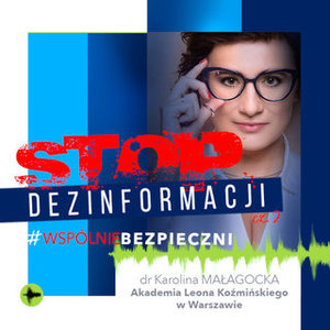 Zdjęcie poglądowe, przedstawiające plakat z napisem STOP DEZINFORMACJI