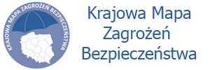 Zdjęcie poglądowe, przedstawiające plakat z mapą Polski i napisem: Krajowa Mapa Zagrożeń Bezpieczeństwa