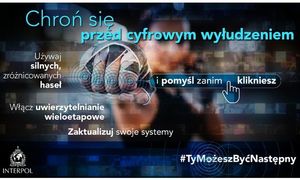 Zdjęcie poglądowe, przedstawiające plakat dotyczący kampanii na rzecz bezpieczeństwa w cyberprzestrzeni