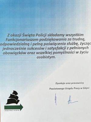 Życzenia z okazji Święta Policji