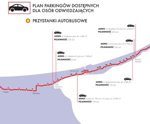 Zdjęcie przedstawiające plan parkingów