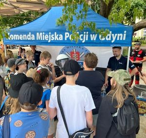 Zdjęcie z festynu rodzinnego zorganizowanego przy plaży miejskiej