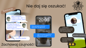 Zdjęcie przedstawiające plakat z trzema telefonami komówrkowymi