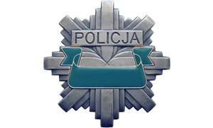 Zdjęcie poglądowe, przedstawiające odznakę policyjną