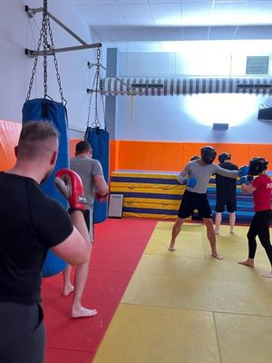 Zdjęcia przedstawiają policjantów podczas ćwiczeń