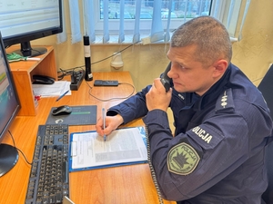 Dyżurny podczas pracy