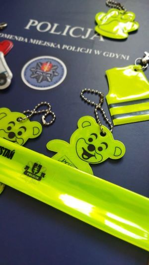 Zdjęcie przedstawia teczkę z napisem policja.