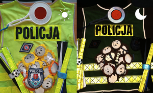 Porównanie odblasków - dzień i noc