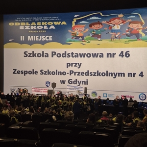 Uczniowie z gdyńskiej szkoły nr 46 zajęli drugie miejsce.