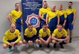 Policyjna drużyna piłkarska.