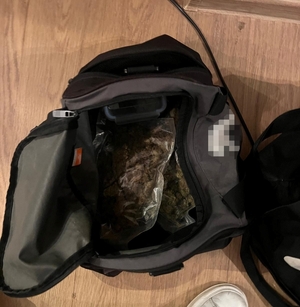 Zabezpieczony susz w torbie