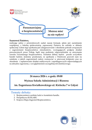 Plakat o debacie społecznej