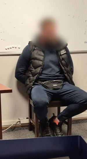 Zatrzymany mężczyzna