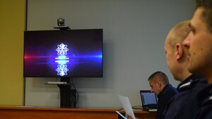 Policjanci na odprawie