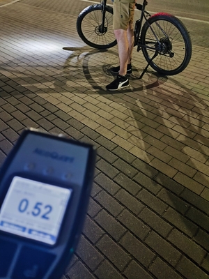pijany rowerzysta