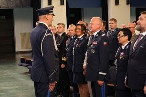 Policjanci z Gdyni i Sopotu obchodzili swoje święto w Sali Widowiskowej Klubu 3 Flotylli Okrętów w Gdyni.