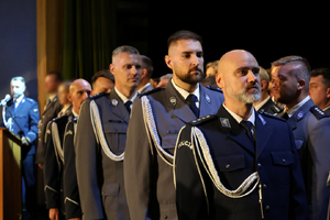 Policjanci z Gdyni i Sopotu obchodzili swoje święto w Sali Widowiskowej Klubu 3 Flotylli Okrętów w Gdyni.